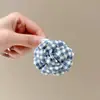 Pin Pequeño de Flores a Cuadros para Mujer, Pin Suave para Flequillo, Pin de Tiburón, Pin para Cabello Semirecogido, Accesorio para el Cabello Completamente Trasero