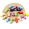 Simples Cor Cerâmica Contas Superfície Peixe Flor de Cinco Pétalas Contas Diy Feito à Mão Pulseira de Contas Acessórios Decorativos