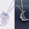 Set de Collar de Tres Piezas de Estrella y Luna de Miel para Mejores Amigas Estudiantes, Regalo de Cumpleaños Versátil de Amor, Envío Directo de Una Pieza, Fresco y Dulce