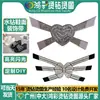 Nuevo Cinturón de Pedrería con Lazo de Corazón Zapatillas Personalizadas a Medida Accesorios Decorativos para Zapatos Materiales y Accesorios para la Parte Superior del Zapato Semi-Terminados