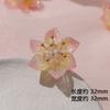 Super fada nicho design criativo senso Zhejiang mudar rosa claro estilo lótus desabrochando adorno de cabeça DIY acessórios de joia de orelha atacado