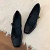 Colección Personal~Zapatos Mary Jane Estilo Ballet Retro para Mujer con Lazo, Punta Cuadrada, Tacón Grueso, Adecuados para el Uso Diario y al Aire Libre