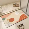 Alfombrilla absorbente de diatomeas, secado rápido, simple y elegante, alfombrilla antideslizante y resistente a la suciedad para el suelo del baño, alfombrilla para los pies del baño, alfombrilla para la puerta del baño