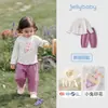 Conjunto Infantil Jellybaby 2026 Outono Novo Camiseta de Manga Longa Infantil Calça Longa Infantil 5 Roupas de Outono para Bebê