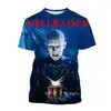 Camiseta Estampada Digitalmente 3D de la Película de Terror "Persiguiendo Almas Fantasmales" para Hombre y Mujer de Manga Corta 2024 Venta Caliente Transfronteriza