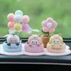 Adornos de Muñeco de Cabeza Móvil de Dibujos Animados Seleccionados Cuidadosamente, Accesorios de Interior de Coche para Mujeres, Artículos Creativos de Decoración para el Salpicadero del Coche