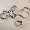 5 peças Forma de Biscoito Urso Aço Inoxidável Artesanal DIY Forma de Biscoito Utensílios de Confeitaria Atacado Venda Quente Utensílios