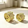 Porta lámpara de corona metálica incrustada de diamantes de lujo, base luminosa de corona vintage, decoración de escritorio, adorno de flor eterna, disponible en varios tamaños