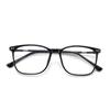 Gafas unisex TR90 con montura cuadrada y lentes planas, antiluz azul, venta al por mayor, 22421