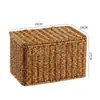 Caja de almacenamiento de estilo europeo para dormitorio, ropa, armario, armario con tapa.