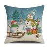 TEMU - Nueva funda de almohada navideña con diseño de muñeco de nieve, ideal para decorar el hogar, con estampado de alce, de dibujos animados, para sofá