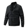 2026 Nueva Chaqueta Cruzada de Otoño e Invierno para Hombre con Cuello de Solapa, Ligeramente Holgada, Casual, Versátil, Delgada, Ropa de Trabajo para Hombres Modernos