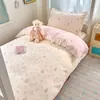 Nuevo Juego de Ropa de Cama de Algodón 100% para Dormitorio de Estudiantes Universitarios de 2026, Funda de Edredón de Algodón Puro, Sábana Plana Individual, Sábana Ajustable, Ropa de Cama