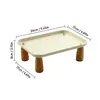 Estante Elevado de Almacenamiento Estilo Crema Transfronterizo para Escritorio Cafetera Esquina Té Bolsitas Bocadillos Bandeja de Almacenamiento Venta al por Mayor en Stock