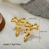 Europa e Estados Unidos transfronteiriços brincos exagerados retrô flor de ouro 18K amor estrela-do-mar laço brincos de sol brincos gregos
