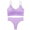 Conjunto de Sutiã Sexy Plus-Size Transfronteiriço para Seios Grandes, Minimizador e Modelador, Anti-Flacidez, Roupa Íntima Sem Fio, Camisola T-Back