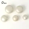 Botões de Pérola de Imitação de Alta Qualidade Costurados à Mão com Base de Metal, Botões Perolados de Pé Alto, Acessórios para Vestuário, Joias, Botões de Pérola Esmaltada Atacado