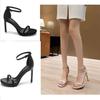 Sandalias de Tacón de Aguja de Una Sola Tira para Mujer 2025 Nueva Ropa Exterior Sandalias de Tacón Alto Sexy para Mujer Moda de Alta Gama Sandalias de Princesa
