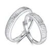 Anillos de Pareja Anillo de Árbol para Hombres y Mujeres, un Par de Anillos de Plata S925 con un Diseño Único, Elegantes y Suaves, Anillos Versátiles para Hombres y Mujeres