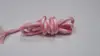 Cuerda redonda de poliéster de 5 mm de grosor envuelta en núcleo, cuerda trenzada de color con textura cruzada, cordón para cordón