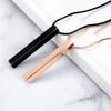 Amazon nuevo estilo sin decoloración personalizado tridimensional geométrico colgante de pilar largo accesorios collar para amantes mujeres Venta al por mayor