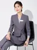 Core Mengyuan Terno Profissional terno Temperamento Feminino Departamento de Vendas Recepção de Hotel Salão de Beleza Loja de Joias Roupas de Trabalho