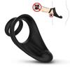 Anillo Vibrador de Silicona Recargable Amazon Aiser para Hombres, Funda Doble para Pene con Control Remoto Eléctrico