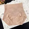 6011 Otoño Invierno Cacao Caliente Encaje Pantalones Control de Vientre Mujer Cintura Alta Levantamiento de Glúteos Moldeado Ligero Ropa Interior Entrepierna Extendida Sin Costuras 10A Antibacteriano