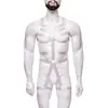 Traje Zhuru Uniforme de Performance Escénica para Discoteca Tentación Sexy Hueco Lencería Masculina NZN0012