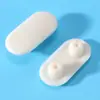 Junta Amortiguadora para Asiento de Inodoro Almohadilla Anticolisión Almohadilla de Goma Silenciosa Absorbente de Choques Accesorios para Asiento de Inodoro Almohadilla de Goma para Inodoro Almohadilla Antideslizante