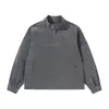 MAGMANS Marca Nueva de Moda Urbana para Primavera y Otoño Chaqueta de Gamuza con Cuello Alto para Hombre, Elegante Abrigo Biker JK9522