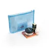 Set de Bolsas Transparentes de Malla de PVC para Cosméticos Empaque de Marca con Impresión de Logo Fabricante OEM Personalización