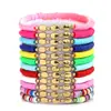 Pulsera para el Día de San Valentín Transfronteriza AliExpress Venta al por mayor Corazón de Amor Flor de Arcilla Blanda Pulsera de Cuentas con Letras Set de Joyería de Comercio Exterior