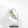 Anillo de Joyería Original Xiao Zou Crisantemo Diamante de Gama Alta Ligero de Lujo Temperamento Dulce Apertura Ajustable Dopamina para Mujer