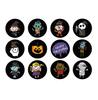 Nuevos 2023 transfronterizos nuevos pegatinas decorativas de Halloween pegatinas adhesivas redondas papel adhesivo para hornear