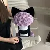 [En Stock] Nuevo Producto Cubo de Abrazo con Lazo Mediano Caja de Regalo con Flores Preservadas