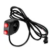 Faro Dual 2 en 1 Interruptor Rojo Scooter Eléctrico/Bicicleta Eléctrica Botón de Control de Luz Alta-Baja Accesorio de Modificación