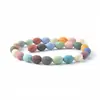 Contas de Pedra Vulcânica para Arroz Contas Soltas de Pedra Vulcânica Acessórios para Joias DIY Materiais para Colares e Pulseiras Contas de Semente de Tâmaras Produtos Semi-Acabados