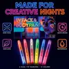 Marcador de pintura corporal UV que brilla en la oscuridad, doble punta, 12 colores, pluma de tatuaje graffiti, pluma de pintura facial fluorescente para festivales de música y discotecas