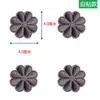 Parches Adhesivos de Tonos Grises Adhesivos Autoadhesivos para Chaqueta de Plumas Sin Costuras Flor Pequeño Tamaño Bordados Ropa Agujero Adhesivos Decorativos de Tela