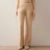 Caimento e toque macio~calça casual de tricô de caxemira para bebê, calça feminina de cintura alta, perna larga, solta, para outono e inverno, calça reta
