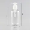 En stock botella de PET blanca de porcelana Boston de 200 ml Bomba de presión botella para desinfectante de manos, desinfectante, champú, gel de ducha