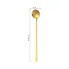 Colher de Aço Inoxidável Colher Louça Colher de Café Doméstica Colher Redonda Pequena Colher de Sobremesa Colher para Caneca Colher de Mistura Colher Pequena