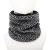 Conjunto de pescoço quente masculino e feminino de inverno, gola alta de camada dupla, gola alta grossa, padrão britânico, conjunto de pescoço forrado de lã para homens, conjunto de cachecol
