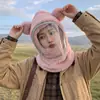 Gorro Balaclava de Invierno Desmontable a Prueba de Viento para Mujer, Gorro Cálido de Protección Facial para Ciclismo al Aire Libre con Protección para las Orejas de Felpa