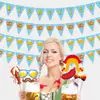 Nueva pancarta de bandera decorativa para fiesta del Festival de la Cerveza de Múnich transfronterizo, pancarta decorativa de Oktoberfest