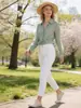 Primavera 2026 Nuevo Estilo Comercio Exterior Wholesale Estilo Europeo y Americano Moda para Mujer Elegante Camisa Decorada con Lazo Efecto Brillante