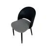 Mesa de Jantar e Cadeiras Minimalistas Modernas Nórdicas para Uso Doméstico, Banquetas de Luxo Estilo Italiano com Encosto e Estofamento Macio para Cadeiras de Jantar da Sala de Estar