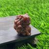 3cm Zorro de Nueve Colas gema de piedra natural pieza tallada flor de durazno accesorios pequeños Venta caliente en Amazon