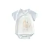Ropa de bebé, mameluco triangular para recién nacido, mameluco de algodón puro clase A fino para niños, mameluco de manga corta de verano